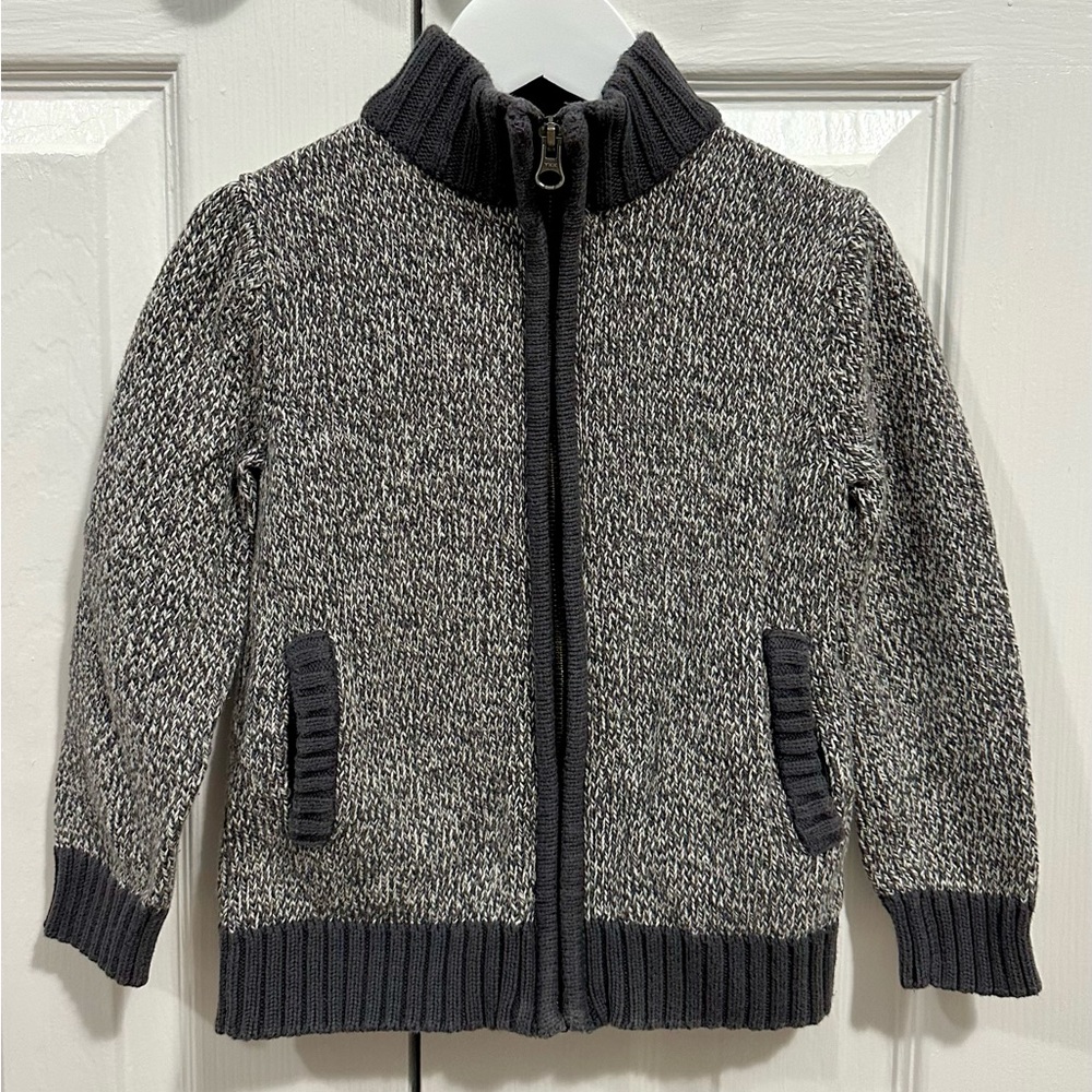 Classic Size XS(4) Toddler Boy Grey Sweater